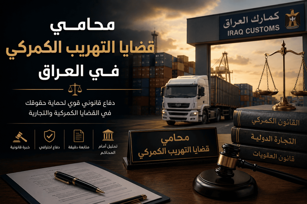 محامي قضايا التهريب الكمركي في العراق