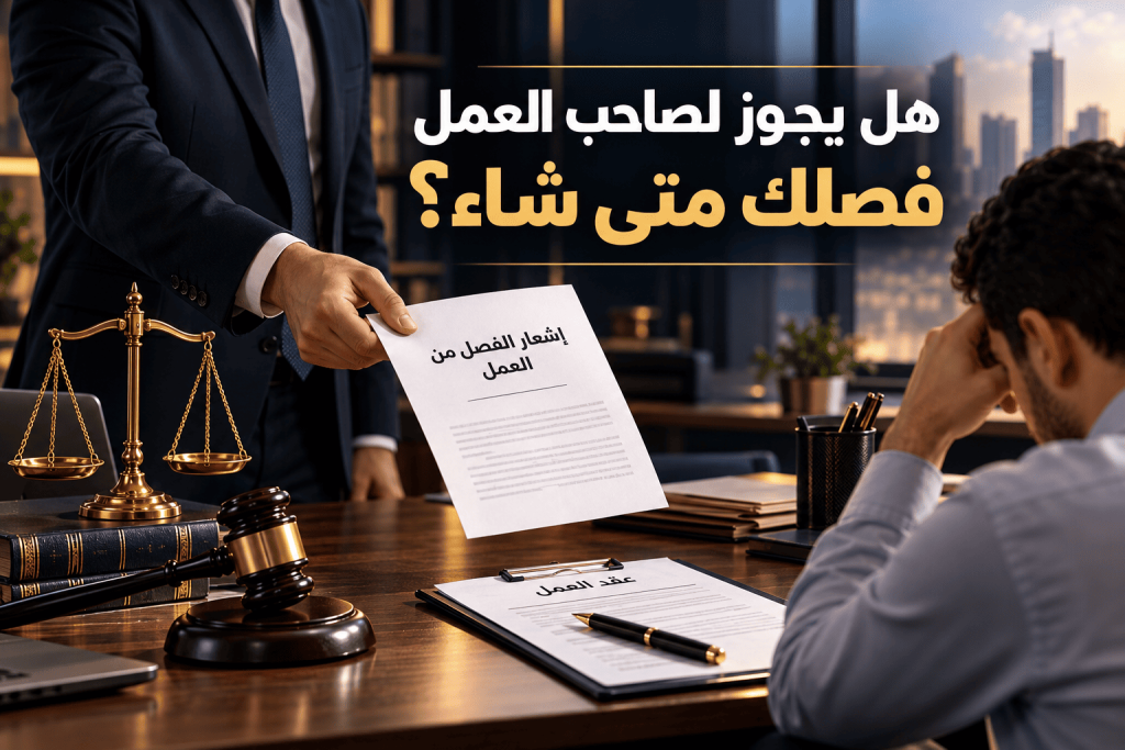 محامي في بغداد هل يجوز لصاحب العمل فصلك متى شاء؟